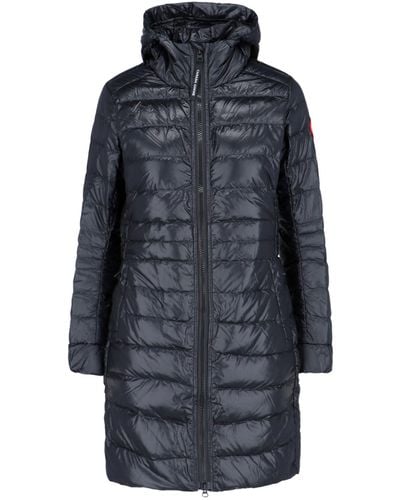Canada Goose Padded Down Jacket "cypress Hooded" - Blue
