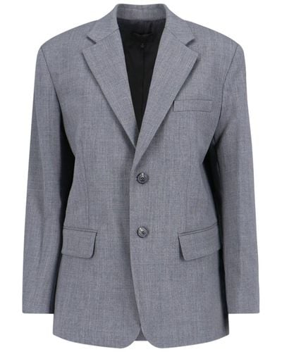 Nili Lotan Boyfriend Single-breasted Jacket - Gray