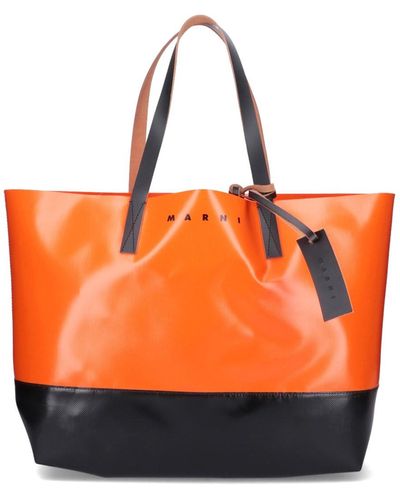 Marni 'tribeca' Tote Bag - Orange