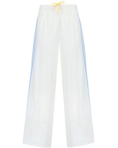 adidas 'loose' Track Trousers - White
