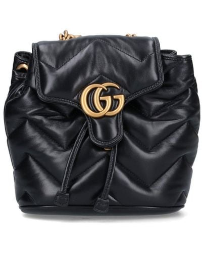 Gucci 'Gg Marmont' Backpack - Black