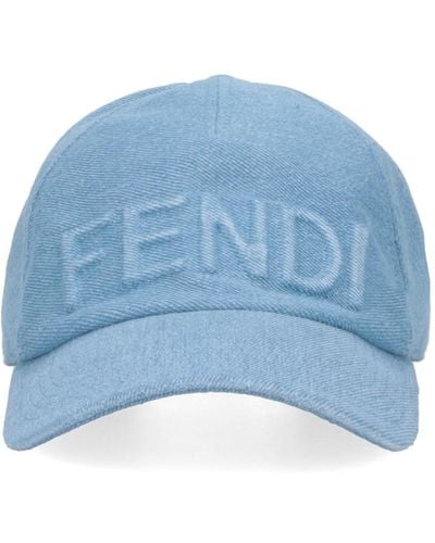 Fendi Logo Baseball Cap - Blue