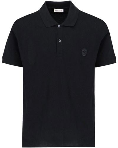 Alexander McQueen Logo Polo Shirt - Black