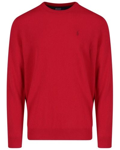 Polo Ralph Lauren Logo Sweater - Red