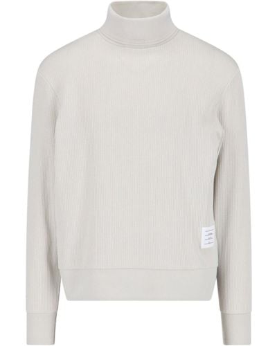 Thom Browne Logo Sweater - White