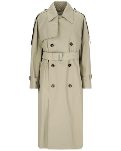 Burberry Long Trench Coat "castleford" - Natural