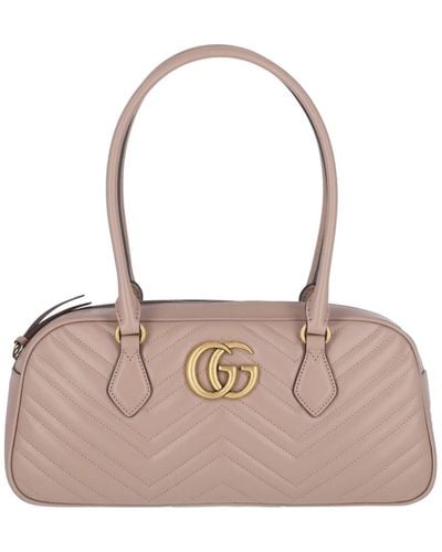 Gucci 'Gg Marmont' Midi Handbag - Pink