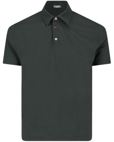 Zanone Basic Polo Shirt - Black