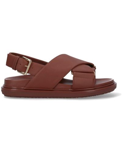 Marni Fussbett Sandals - Brown