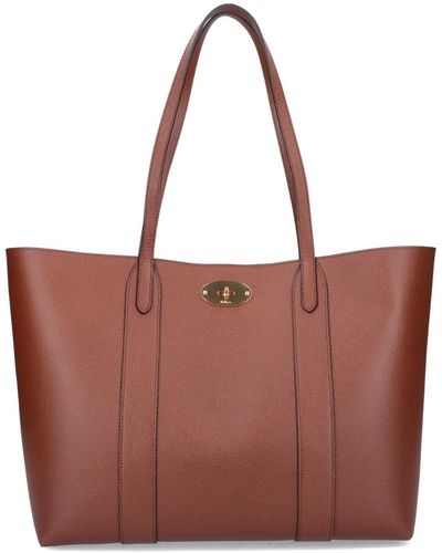 Mulberry Bayswater Twist-lock Small Tote Bag - Brown