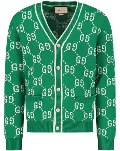 Gucci Cardigan "Gg" - Verde