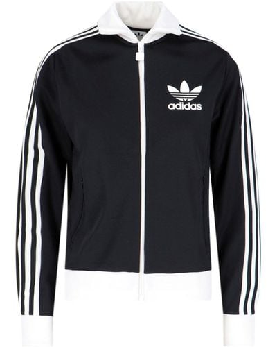 adidas 'beckenbauer' Sporty Sweatshirt - Black