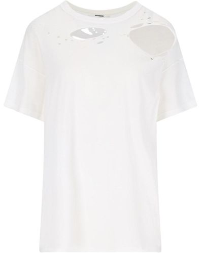 Interior T-Shirt Dettagli Destroyed - Bianco
