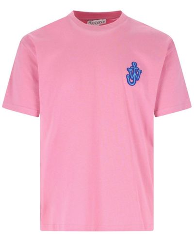 JW Anderson T-Shirt Logo - Rosa