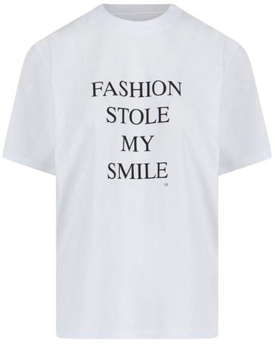 Victoria Beckham 'slogan' T-shirt - White