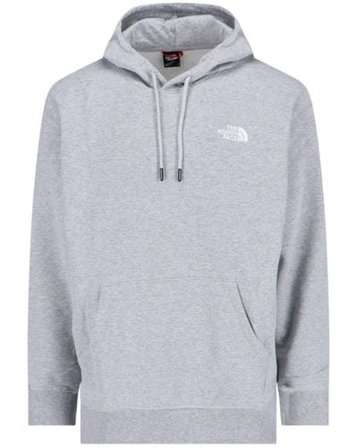 The North Face Logo Hoodie - Grey