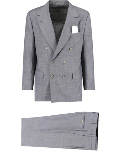 Kiton Double-breasted Suit - Grey