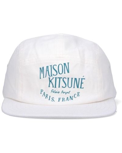 Maison Kitsuné Cappello Baseball "Palais Royal 5P Cap" - Bianco