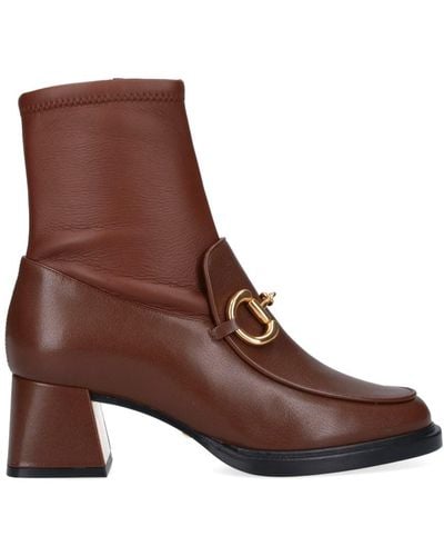 Gucci Boots With Horsebit - Brown