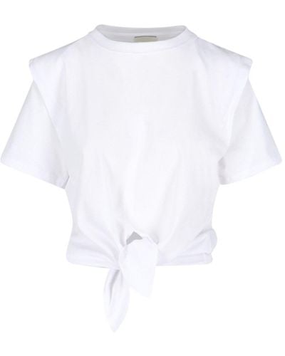 Isabel Marant T-Shirt Crop - Bianco