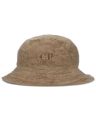 C.P. Company 'ba-tic Light' Bucket Hat - Natural
