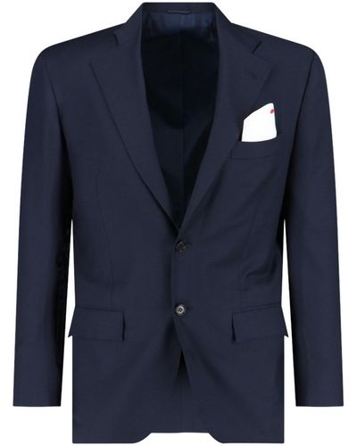 Kiton Single-breasted Suit - Blue