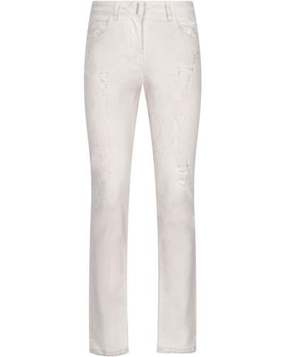 Givenchy Jeans Slim Consumati - Bianco