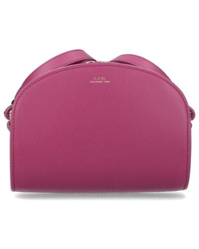 A.P.C. Mini Bag Demi-lune - Purple