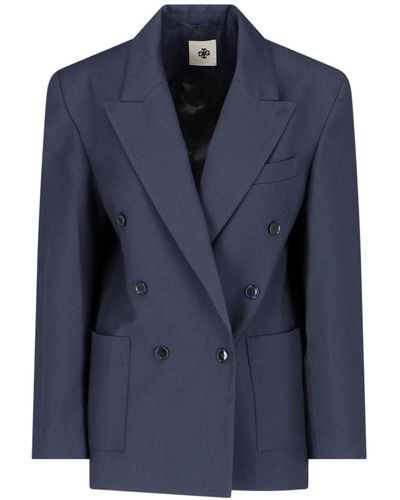 THE GARMENT 'pluto' Double-breasted Blazer - Blue