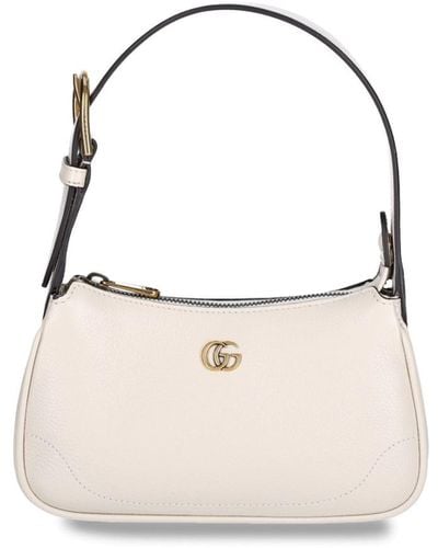 Gucci 'aphrodite Doppia G' Shoulder Bag - Natural