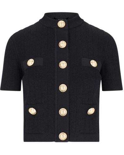 Balmain Knitted Cardigan - Blue