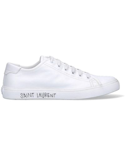 Saint Laurent 'malibu' Low Top Sneakers - White