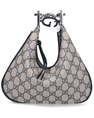 Gucci 'attache' Small Shoulder Bag - White