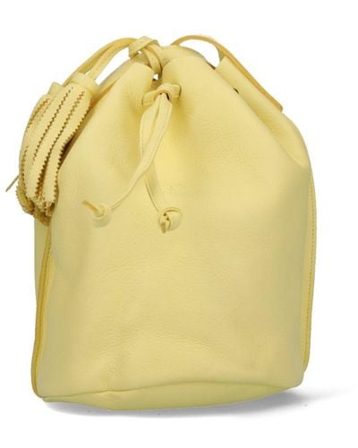 Il Bisonte Logo Bucket Bag - Yellow