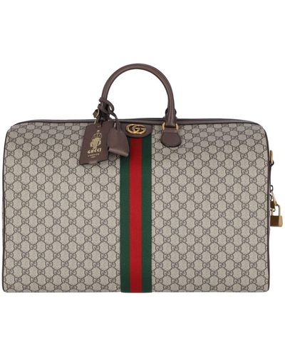Gucci 'savoy' Large Travel Bag - Brown