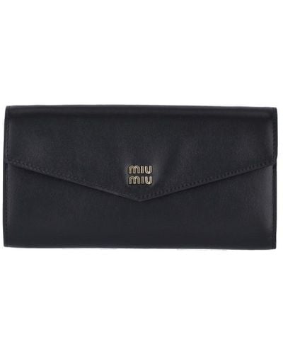 Miu Miu Crossbody Wallet - Black