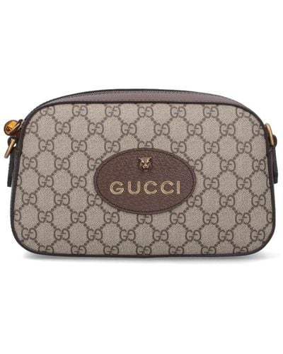 Gucci "neo Vintage" Crossbody Bag - Gray