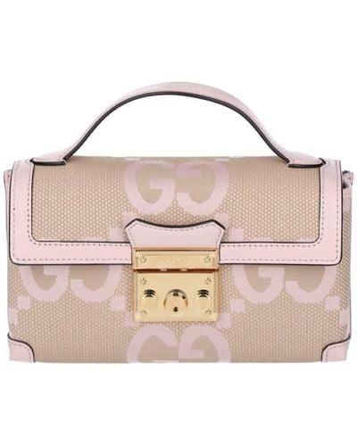 Gucci 'padlock Jumbo Gg' Mini Bag - Pink