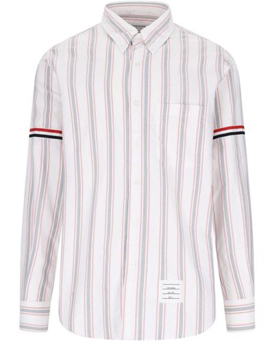 Thom Browne Stripe Shirt - White