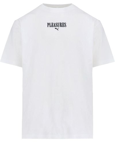 PUMA X Pleasures T-Shirt Logo - Bianco