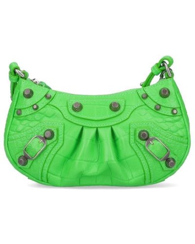 Balenciaga 'le Cagole' Mini Wallet Bag - Green
