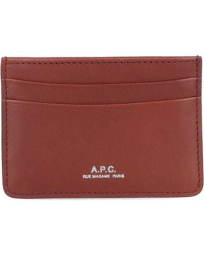 A.P.C. 'andré' Cardholder - Red