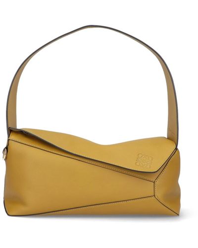 Loewe 'puzzle Hobo' Shoulder Bag - Natural