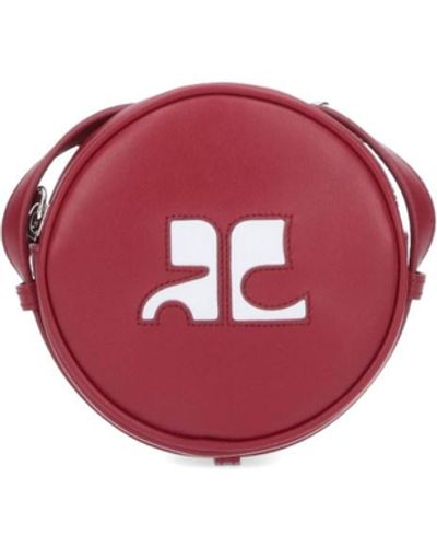 Courreges "reedition Circle" Mini Bag - Red