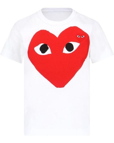 COMME DES GARÇONS PLAY T-Shirt Stampa Cuore - Rosso