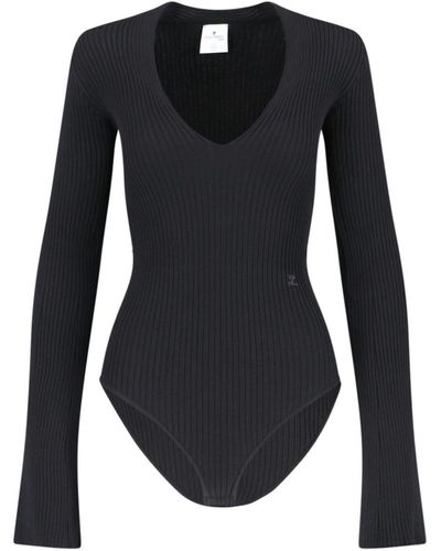 Courreges Knitted Bodysuit - Blue