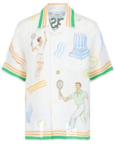 Casablancabrand 'tennis Play Icon' Shirt - Blue