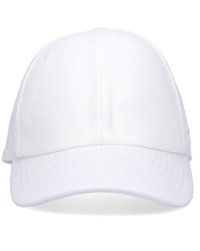 Courreges Logo Baseball Cap - White