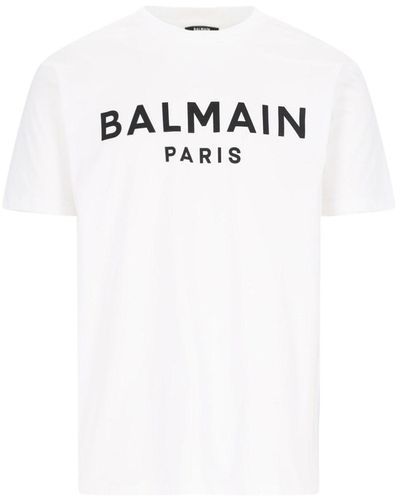 Balmain T-Shirt Logo - Bianco