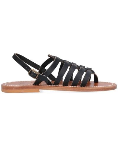 K. Jacques 'homere' Flat Sandals - Black